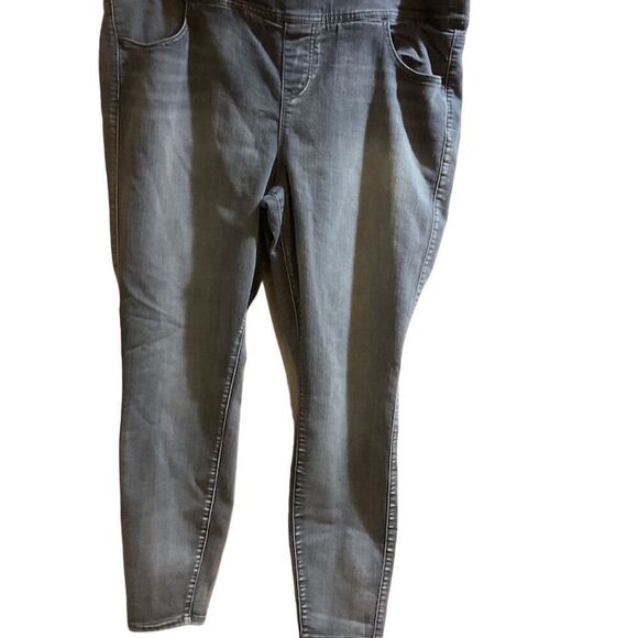 Torrid Women's Gray Jegging Elastic Waistband Stretch Pull-On Denim Pant… - Picture 1 of 6